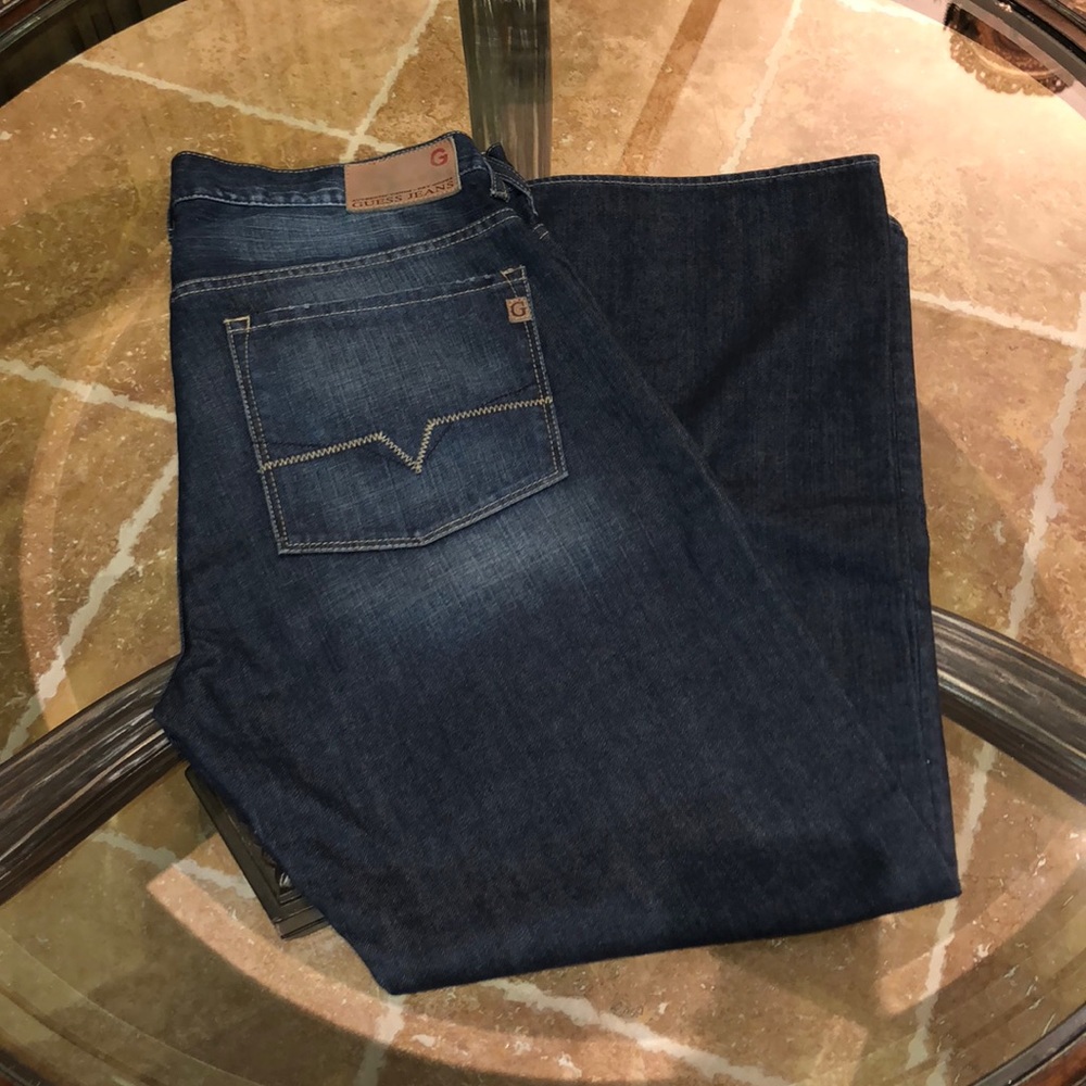 Men’s GUESS dark wash jeans